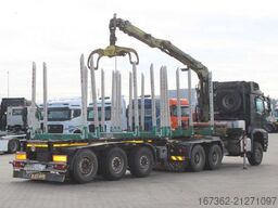 MERCEDES-BENZ Arocs 3351, 6x6, CRANE LOGLIFT ET450, + DOLL
