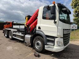 DAF CF 480 6x4 HOOKLIFT + CRANE PALFINGER PK19.001 ...
