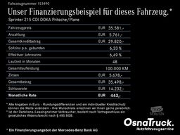 Mercedes-Benz Sprinter 215 CDI DOKA Pritsche/Plane Klima, MBUX
