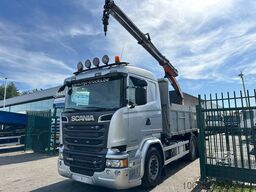 Scania R520 6x4 PRITSCHE + KRAN PALFINGER PK 15002 A -...