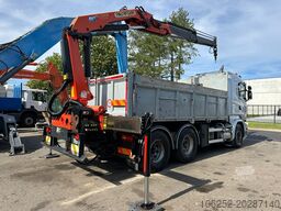 Scania R520 6x4 PRITSCHE + KRAN PALFINGER PK 15002 A -...
