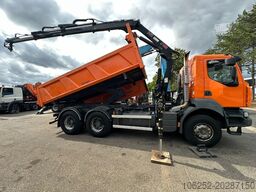 Renault KERAX 380 DXI 6x4 TIPPER + CRANE HIAB 144 B-3 -...