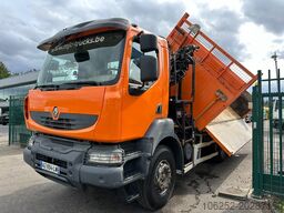 Renault KERAX 380 DXI 6x4 TIPPER + CRANE HIAB 144 B-3 -...