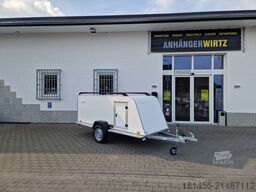 trailershop niederiger Kofferanhänger 300cm 750kg