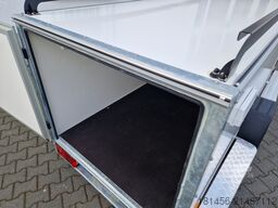 trailershop niederiger Kofferanhänger 300cm 750kg