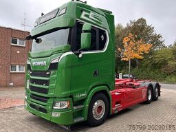 SCANIA S580 V8 MEILLER Abroller mit Lift+Lenkachse 6x2
