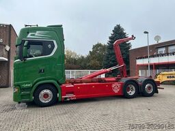 SCANIA S580 V8 MEILLER Abroller mit Lift+Lenkachse 6x2