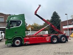 SCANIA S580 V8 MEILLER Abroller mit Lift+Lenkachse 6x2