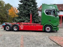 SCANIA S580 V8 MEILLER Abroller mit Lift+Lenkachse 6x2
