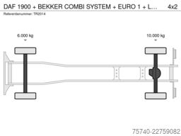 DAF 1900 + BEKKER COMBI SYSTEM + EURO 1 + LOW KM + ...