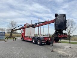 Scania R730 Woodtransport / 6x4 / Hiab Crane / Retarde...
