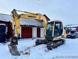 Komatsu PC60-7 crawler excavator with powertilt and 3 buck