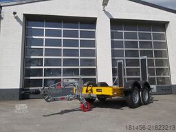 trailershop Baumaschinen Bagger Anhänger mit höhenverstellbarer Deichsel Nutzlast 1850kg
