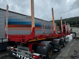 Huttner Timber trailer w/ 17 t/m Epsilon crane and extensi