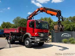 MERCEDES-BENZ Axor 1833 4x4 Kipper Kran 17m FUNK AHK