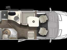 EURA MOBIL PROFILA T 696 EB, Maxi 4,5 t, Dachklima, Markise