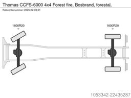 Thomas CCFS-6000 4x4 Forest fire, Bosbrand, forestal,