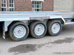 Brian James Trailers GENERAL PLANT 551-4018-35-3-12 | TRIDEM | SCHWERLASTRAMPE 400X180CM 3500KG BAUMASCHINENANHÄNGER | SCHWARZ