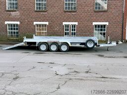 Brian James Trailers GENERAL PLANT 551-4018-35-3-12 | TRIDEM | SCHWERLASTRAMPE 400X180CM 3500KG BAUMASCHINENANHÄNGER | SCHWARZ