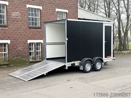 Vezeko TK C 27.35 | BLACK | SEITENTÜR | HECKRAMPENKOMBI 355X184X205CM 2700KG KOFFERANHÄNGER