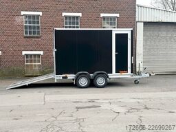 Vezeko TK C 27.35 | BLACK | SEITENTÜR | HECKRAMPENKOMBI 355X184X205CM 2700KG KOFFERANHÄNGER