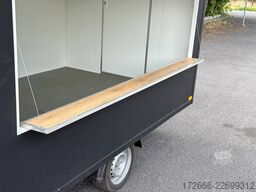 Andere VK 15302023 | SCHWARZ | GASTÜR 300X200X230CM 1500KG VERKAUFSANHÄNGER