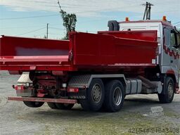 Volvo FH12 6x2 hook lift truck with a PM 23 tm crane