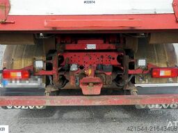 Volvo FH12 6x2 hook lift truck with a PM 23 tm crane