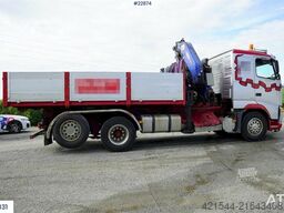 Volvo FH12 6x2 hook lift truck with a PM 23 tm crane