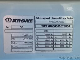 Krone SD Tautliner - BPW Axle - Lift axle