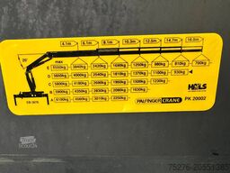 DAF XF 105 410 6x2 Palfinger PK 20002 + Tracon Trailer