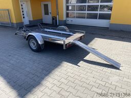 SARIS Motorradtransporter Tieflader Einachser