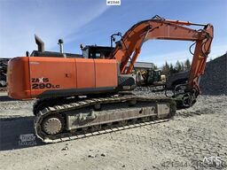 Hitachi ZX290LC-5B excavator with a digging bucket
