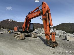 Hitachi ZX350LC-5B excavator with a tooth bucket