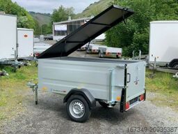 TPV TRAILERS KT-EU2 Koffer Anhänger mit Deckel - Silbergrau-