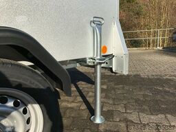 TPV TRAILERS KT-EU2 Koffer Anhänger mit Deckel - Silbergrau-