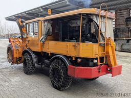 Unimog U52 411 4x4 Schneefräse U52 411 4x4, Schmidt Schneefräse mit Separatmotor
