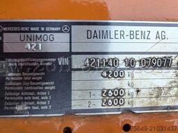 Unimog U52 411 4x4 Schneefräse U52 411 4x4, Schmidt Schneefräse mit Separatmotor