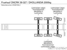 Fruehauf ONCRK 39-327 / DHOLLANDIA 2000kg