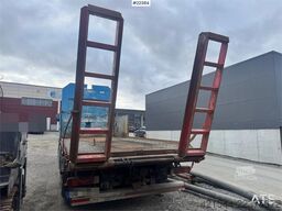 Scania R480 flatbed truck with manual loading ramps - rep