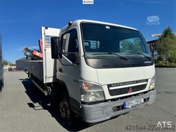 Mitsubishi Fuso Canter Flatbed Truck with Rear-Mounted Crane
