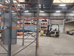 Diversen Occ magazijnrek 450 cm x 130 cm liggers 278 cm