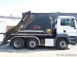 MAN 26.460 TGS 6x2, Hiab FTR18, Funk, Vorlauflenk,AC
