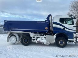 MAN TGS fully plowed dump truck 4x4+2 w/ underlying cu