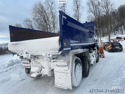 MAN TGS fully plowed dump truck 4x4+2 w/ underlying cu