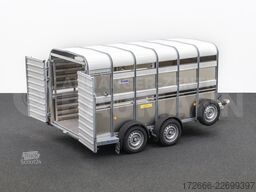 Ifor Williams TA510G | 12x6 | RAMPE-/TÜR-KOMBI 372X178X183CM VIEHANHÄNGER | 2X LÜFTUNG