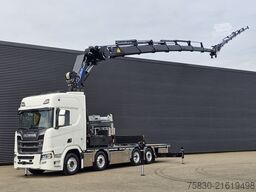 Scania R590 V8 / 8x2 / HMF 9520 + JIB + LIER / TREKKER...
