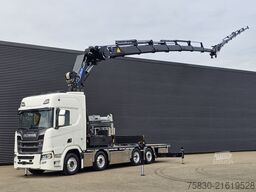 Scania R590 V8 / 8x2 / HMF 9520 + JIB + LIER / TREKKER...