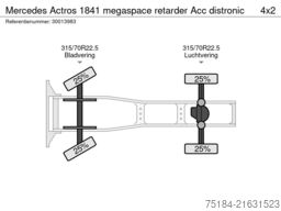 Mercedes-Benz Actros 1841 megaspace retarder Acc distronic