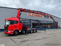 Scania R620 V8 8x4 Hiab 105 Ton/meter laadkraan + Fly-...
